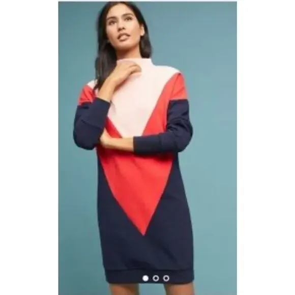 Scotch & Soda Vibrant Red and Pink Midi Dress - Picture 2 of 5